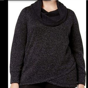 3X Ideolody Cowl Neck Sweater
